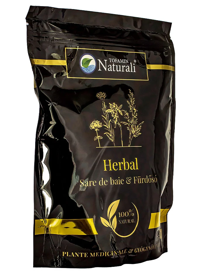 Tofamin Naturali Sare de baie (punga neagra) 1 kg Herbal