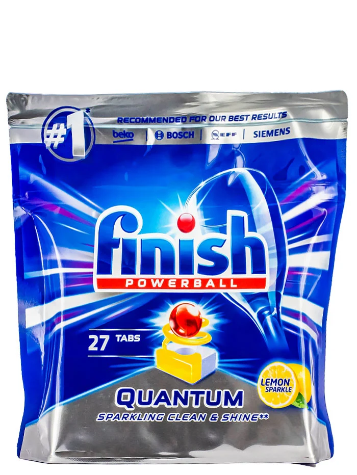 Finish Tablete pentru masina de spalat vase 27 buc Quantum Lemon