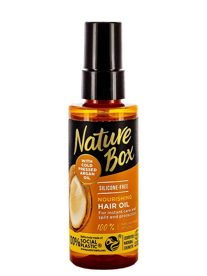Nature Box Ulei de par 70 ml Nourishing With Cold Pressed Argan Oil
