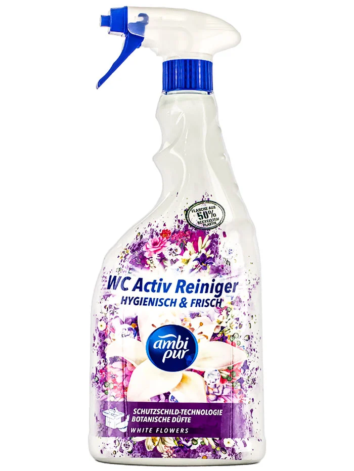 Ambi Pur Solutie curatat baie cu pompa 750 ml White Flowers