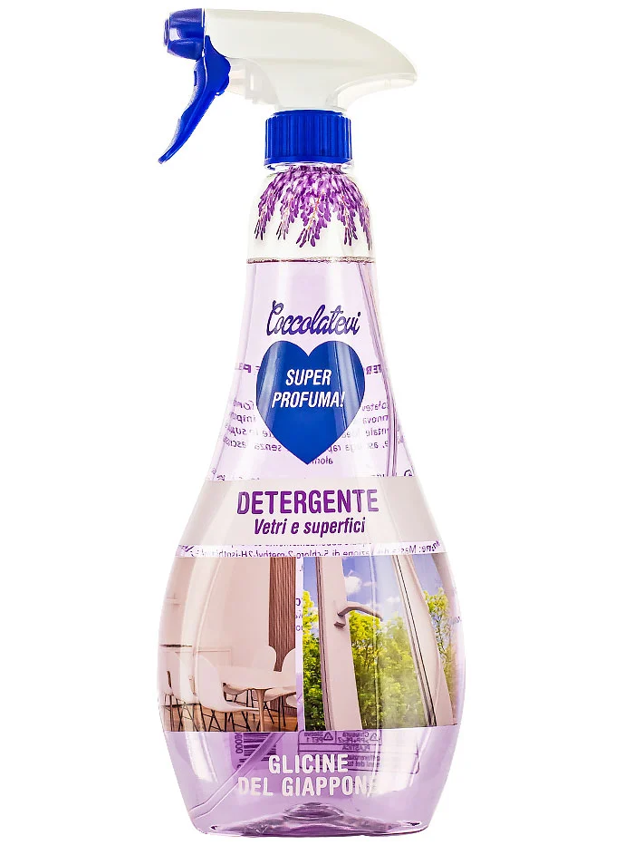 Coccolatevi Solutie curatat geamuri cu pompa 750 ml Glicine Del Giappone