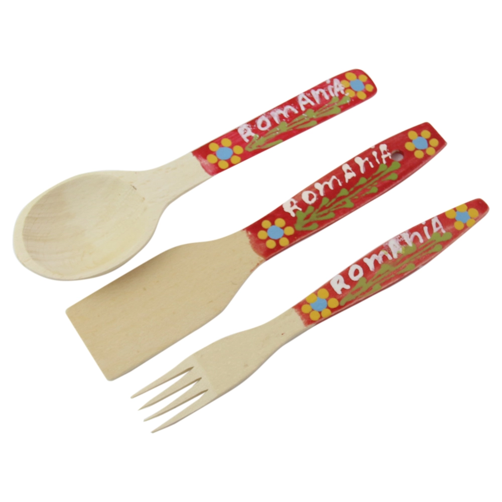 Set tacamuri decorative din lemn 25 cm
