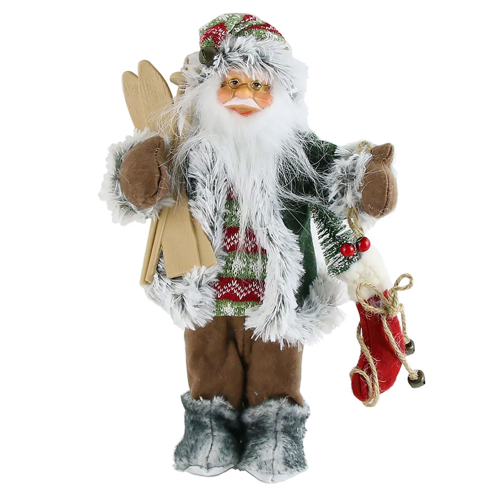 Figurina Mos Nicolae 37 cm Verde