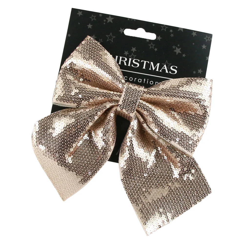 Ornament Fundita Rosegold cu paiete 17 cm