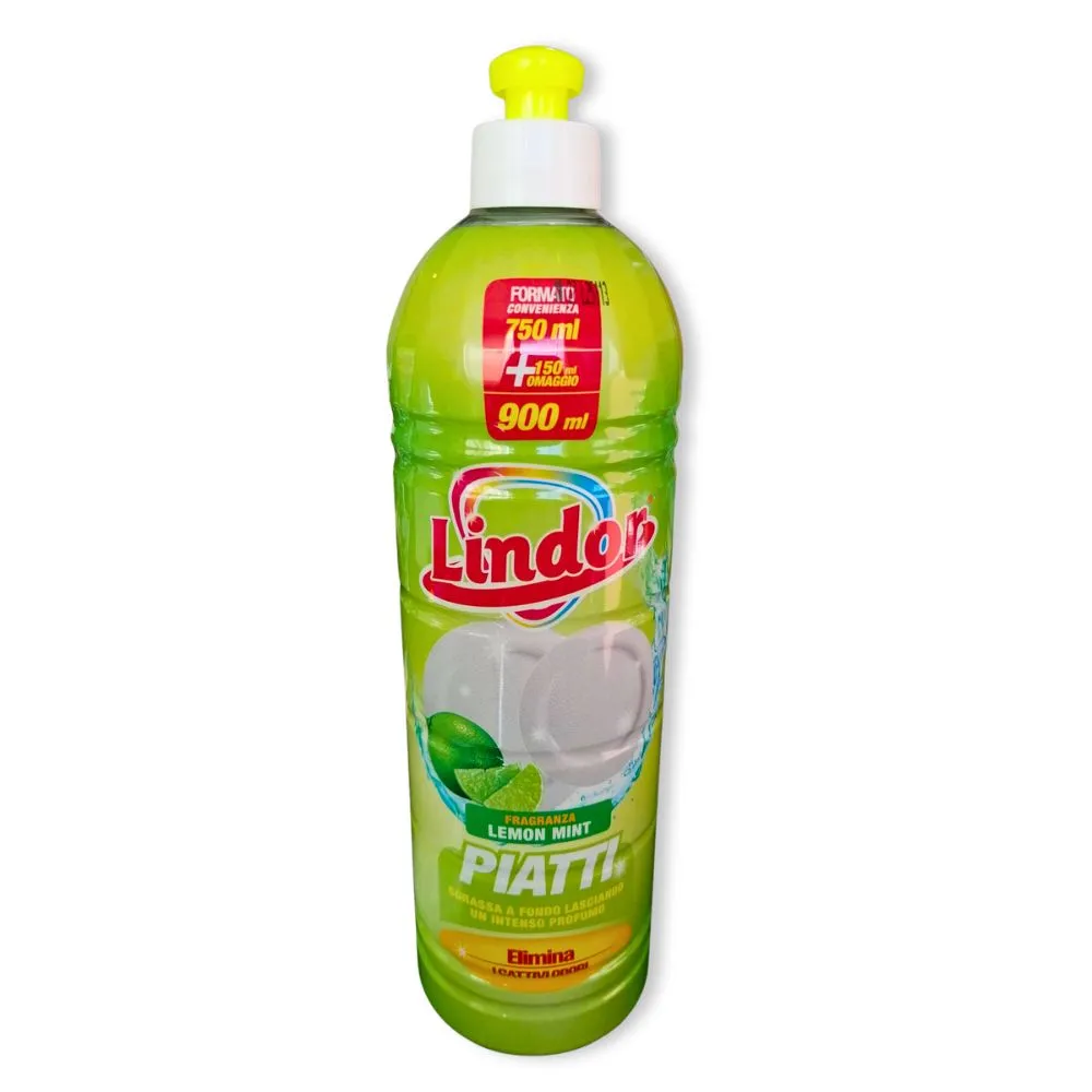 Lindor Detergent pentru vase 900 ml Lemon Mint