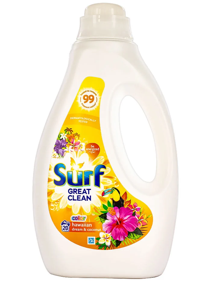 Surf Detergent lichid 1L 20 spalari Color Hawaiian Dream&Coconut