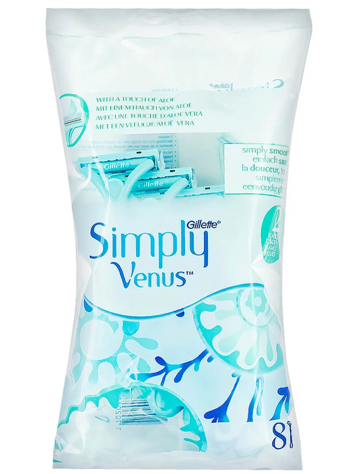 Venus Aparat de ras pentru femei 2 lame 8 buc Simply