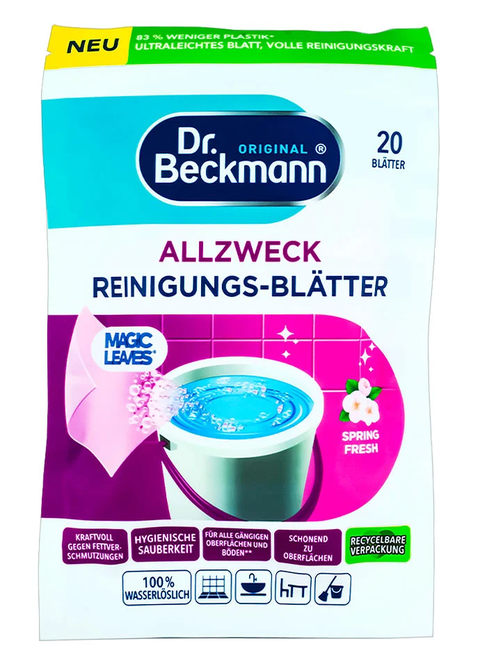 Dr.Beckmann Benzi-foi pentru curatarea multisuprafete 20 buc Spring Fresh