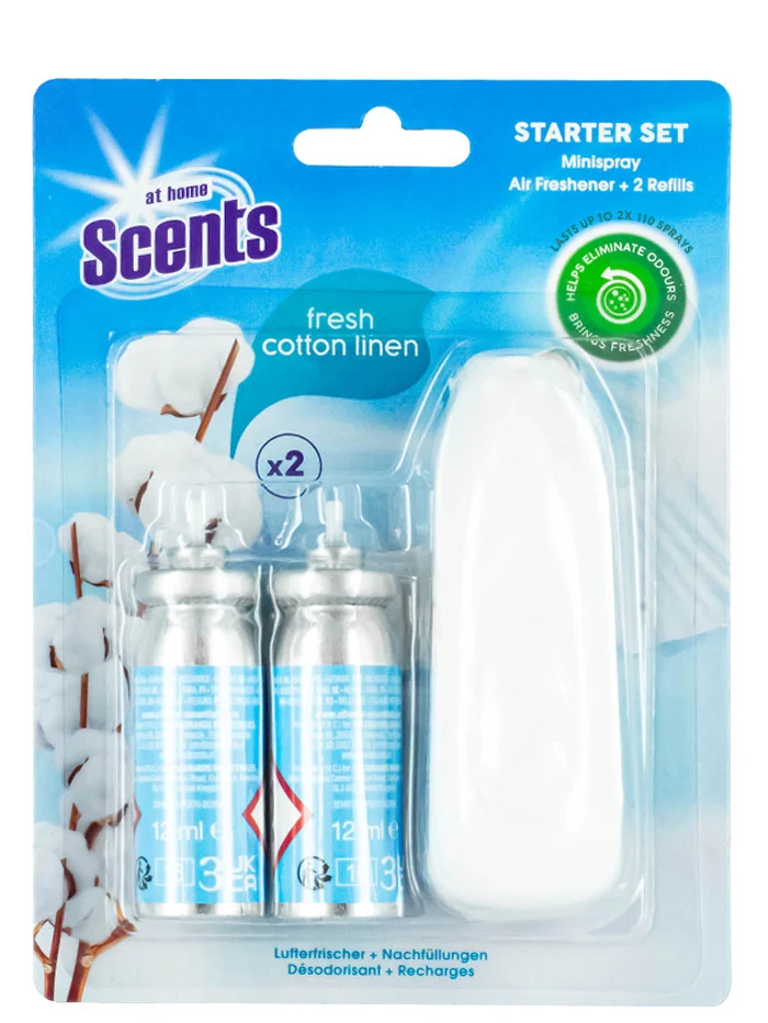 At Home Aparat odorizant+2rezerva 2x12 ml Fresh Cotton Line