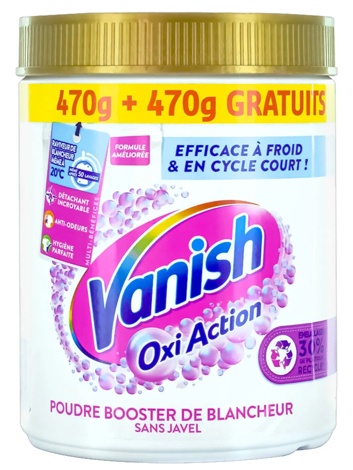 Vanish Detergent praf pt. indepartarea pete 940 g Oxi Action White