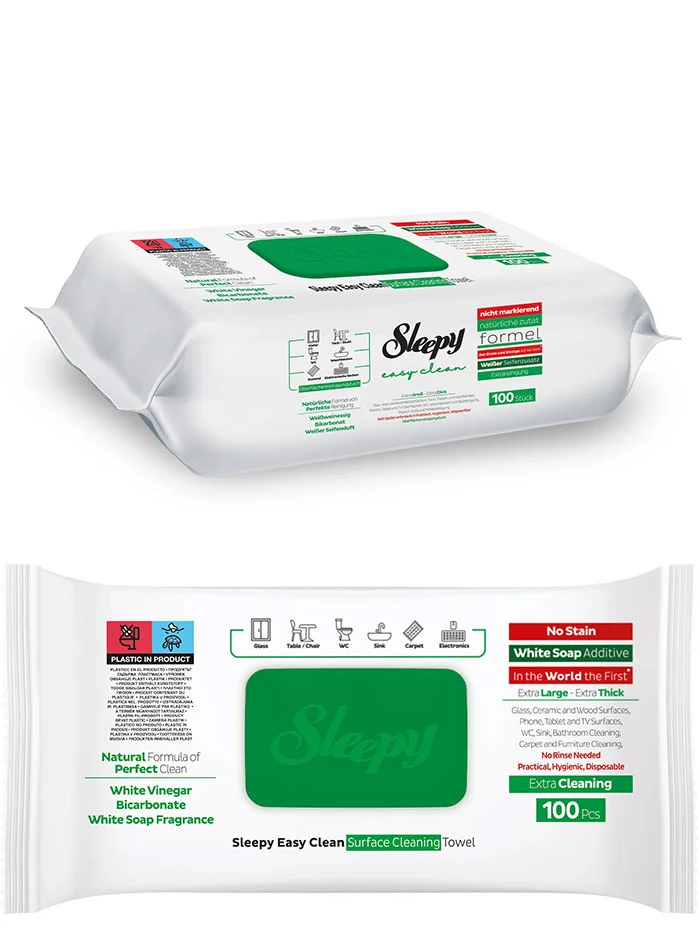 Sleepy Easy Clean Servetele umede multisuprafete 100 buc Extra Cleaning
