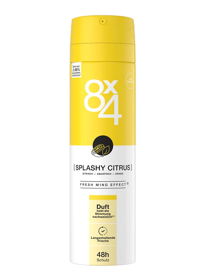 8x4 Spray deodorant 150 ml Splashy Citrus