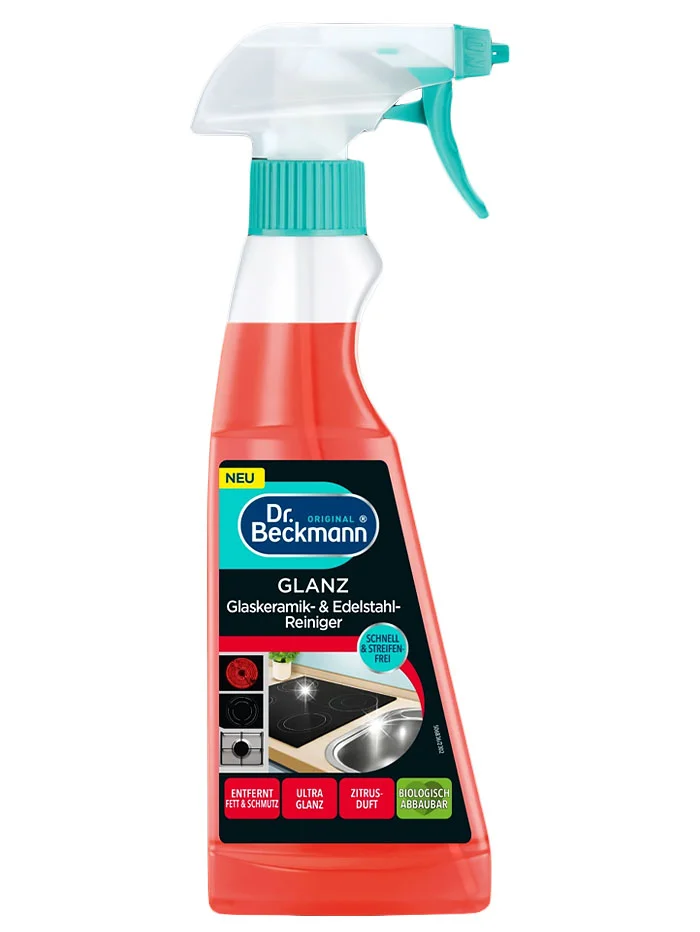 Dr. Beckmann Spray pentru curatarea suprafetelor ceramica si otel inoxidabil 250 ml Glanz