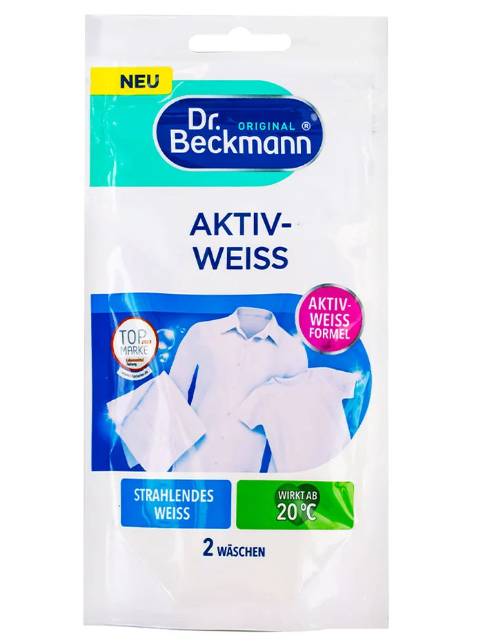 Dr. Beckmann Pudra inalbitoare pentru rufe albe 80 g Aktiv Weiss