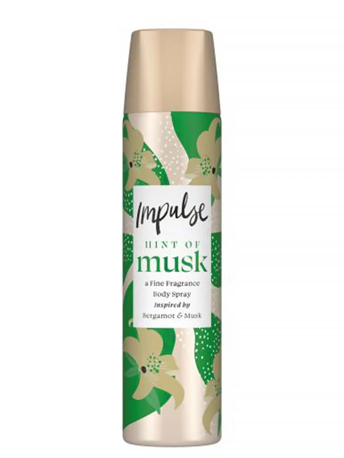 Impulse Spray Deodorant 75 ml Hint Of Musk Bergamot