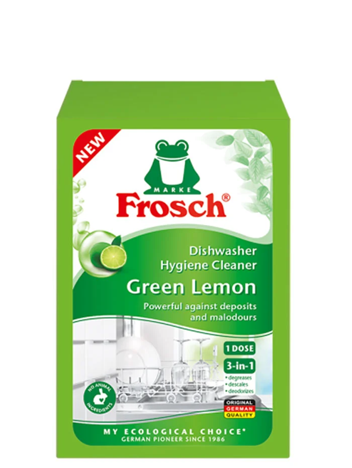 Frosch Pudra pentru curatat masina de spalat vase 125 g 3in1 Green Lemon