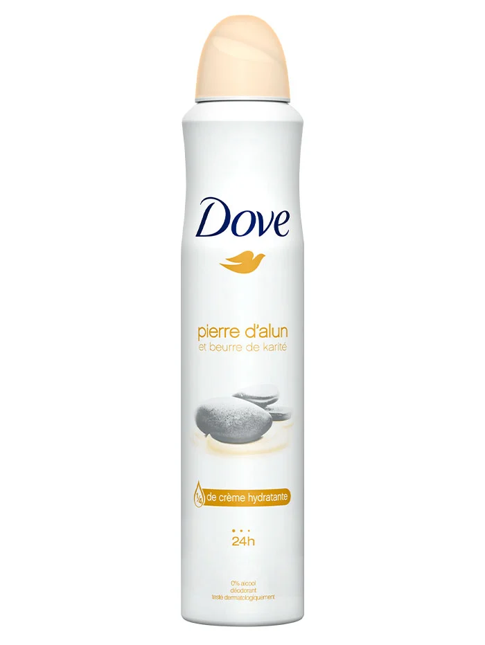 Dove Spray deodorant femei 200 ml Alum Stone & Shea Butter
