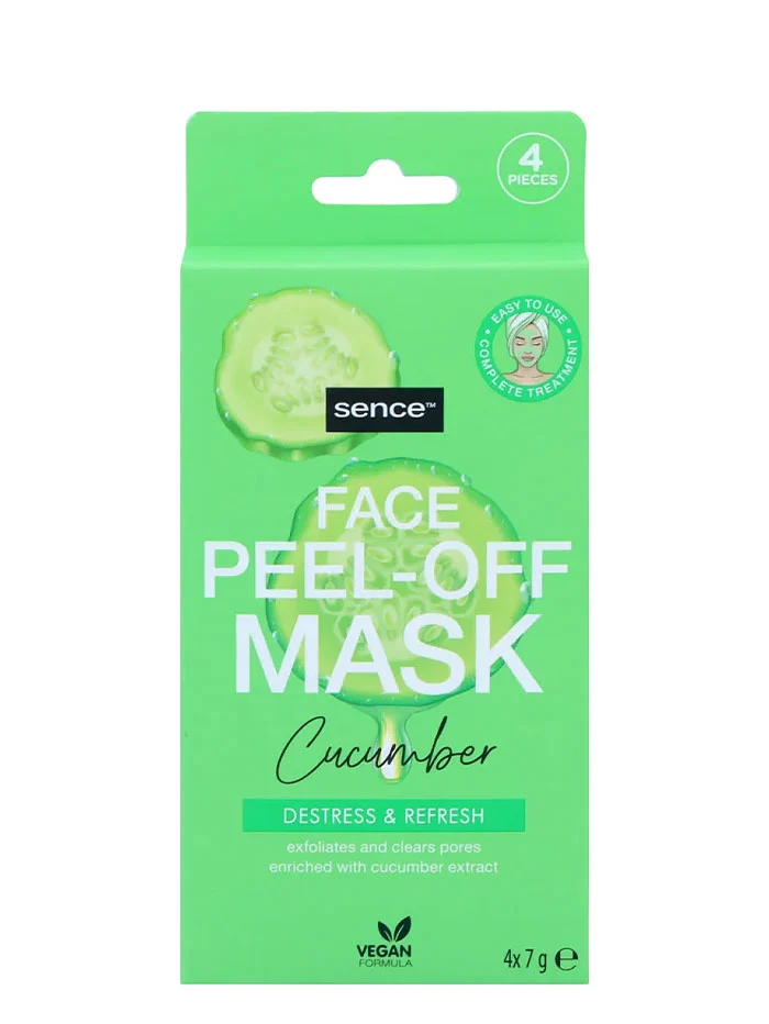 Sence Beauty Masca de fata 4x7 g Peel-Off Cucumber Destress&Refresh