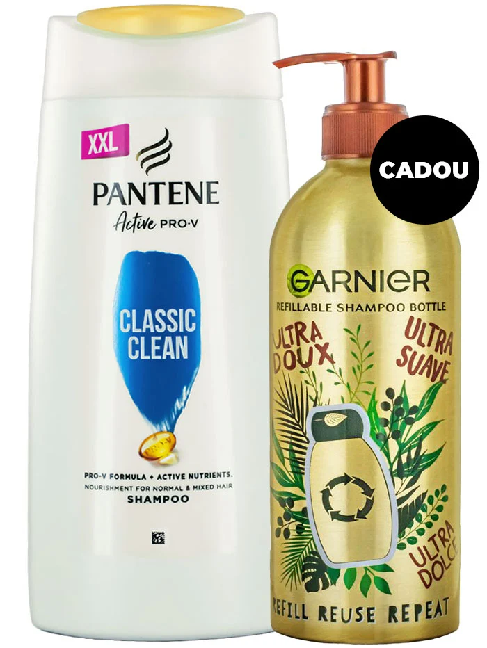 PROMO Pantene Sampon 700 ml +Recipient gol (reincarcabil) pentru sampon 500 ml GRATIS
