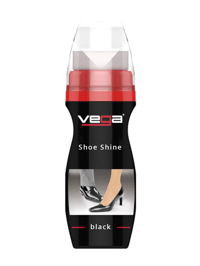Vega Crema lichida de pantofi cu burete 75 ml Negru