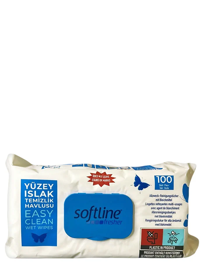 Softline Servetele umede multisuprafete 100 buc Albastru