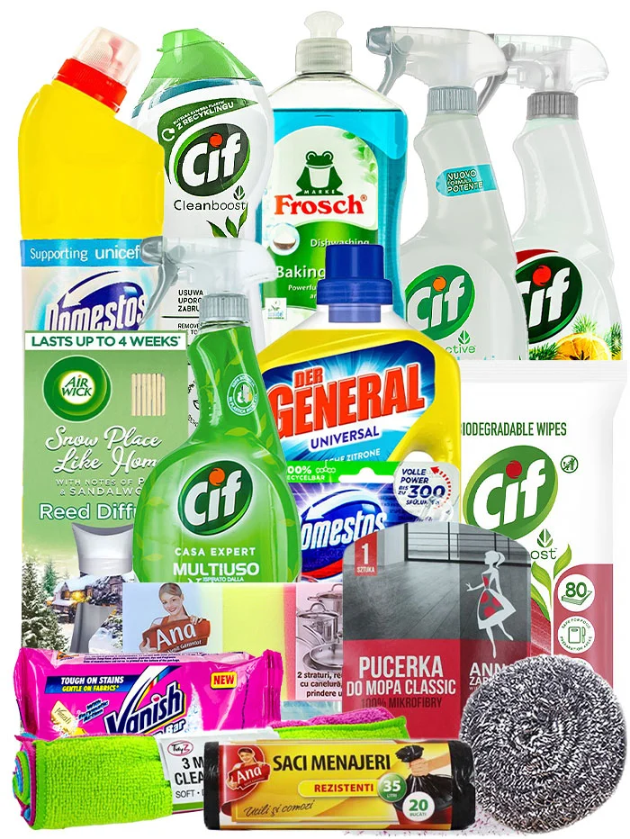 Pachet de curatenie 16 produse CIF