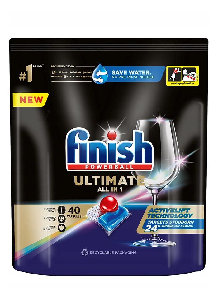 Finish Tablete pentru masina de spalat vase 40 buc Ultimate All in 1