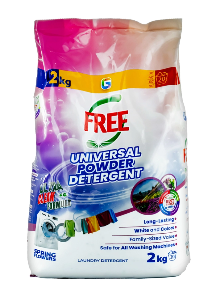 Free Detergent automat 2 kg 20 spalari Universal Spring Flowers