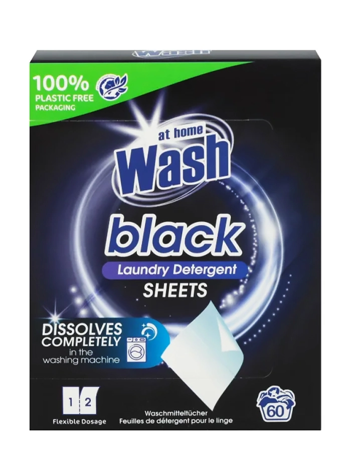 At Home Detergent de rufe benzi-foi 30 buc 60 spalari Black
