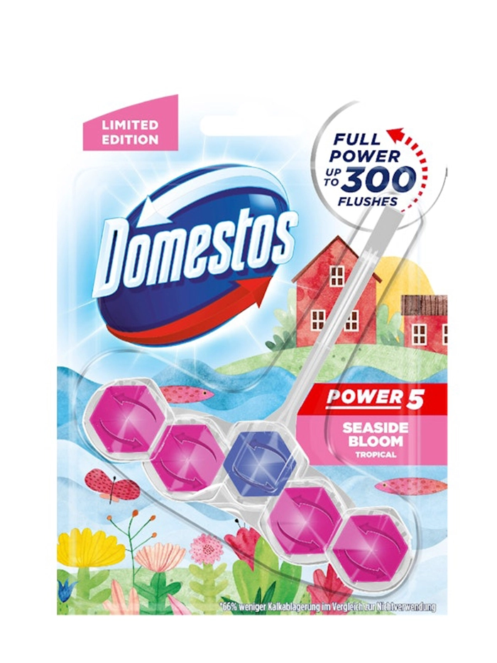 Domestos Odorizant wc cu bile 55 g Power5 Seaside Bloom Tropical