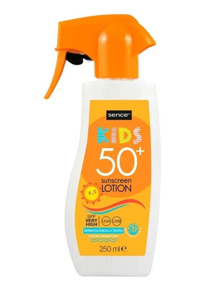 Sence Sun Lotiune de plaja cu pompa pentru copii 250 ml SPF50