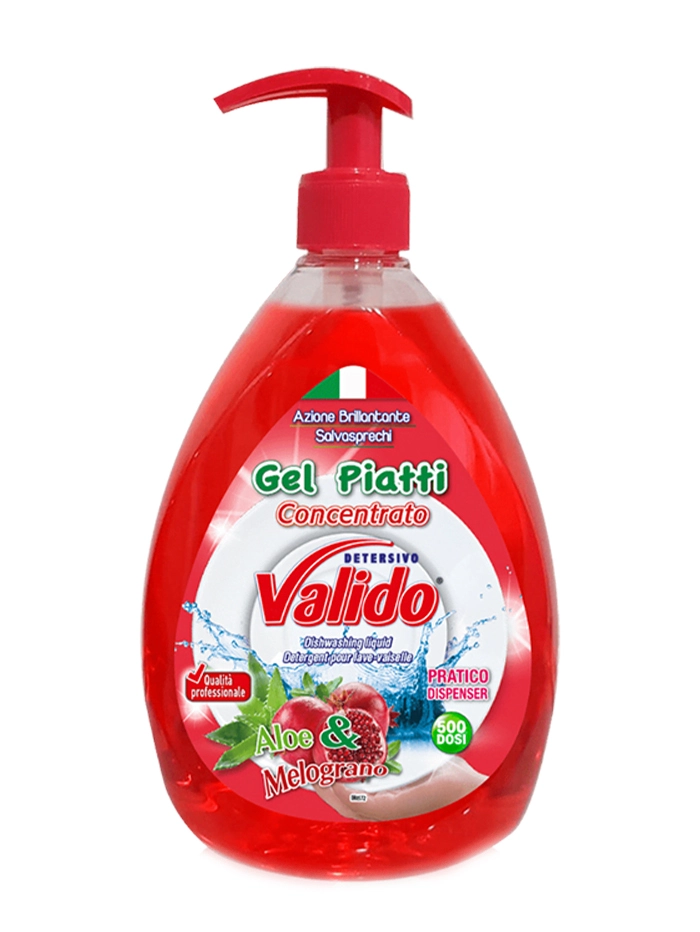 Valido Detergent pentru vase cu pompa 1000 ml Aloe&Melograno