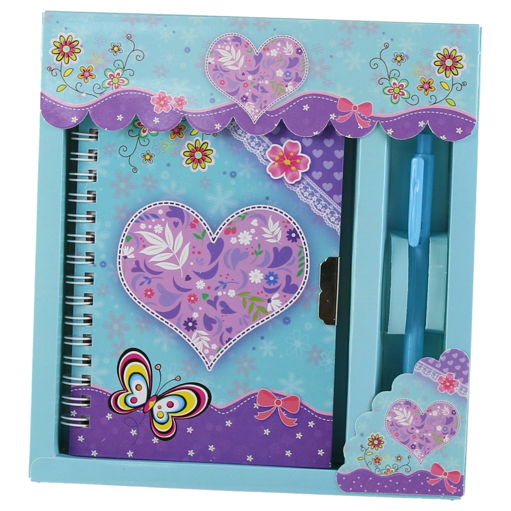 Agenda cu pix si lacat, in cutie decorativa Sweet Day 18x19 cm (diferite modele)