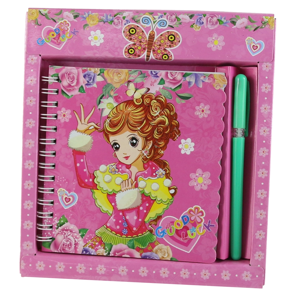 Agenda cu pix in cutie decorativa Good Luck 17X18 cm (diferite modele)