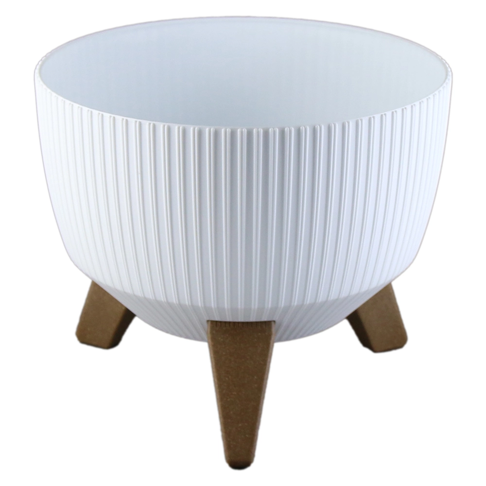 Ghiveci plastic Roma Jumper 24x15 cm Alb