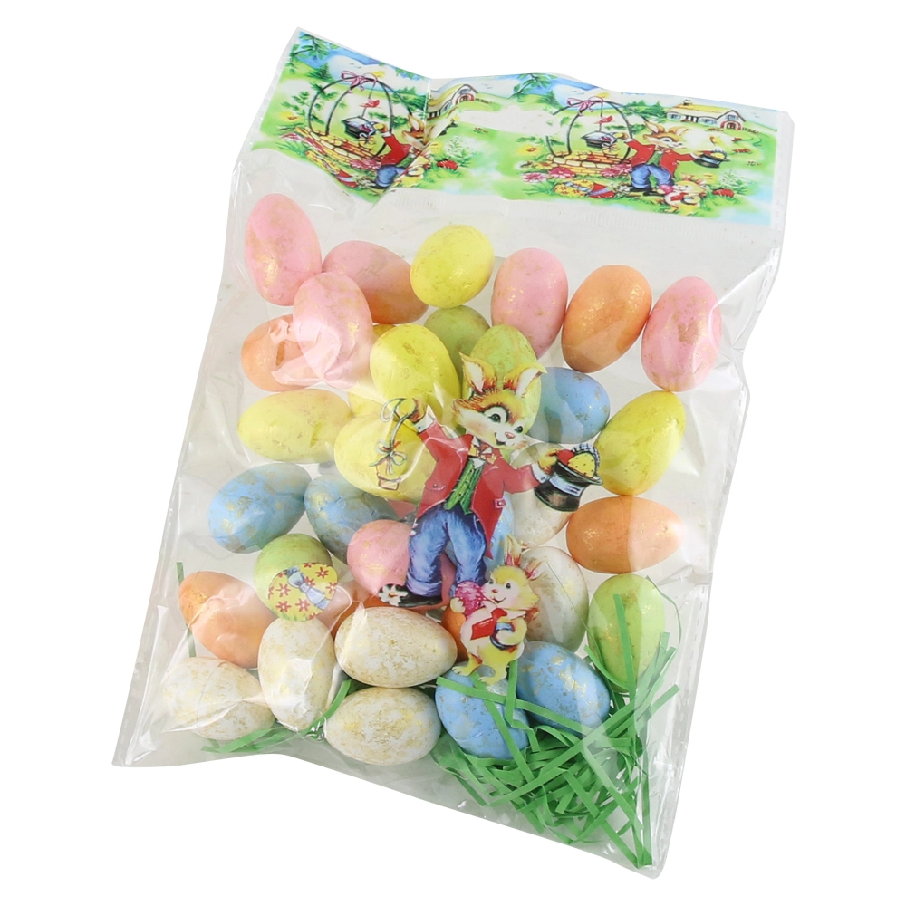 Set 36 oua colorate pentru Pasti 3 cm, polifoam