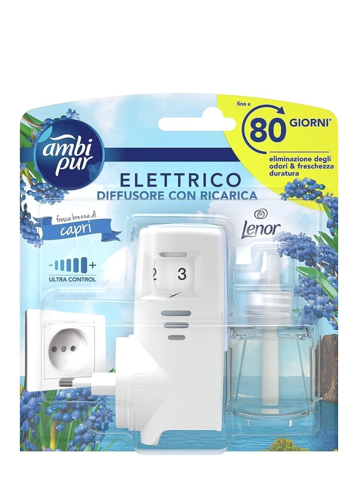 Ambi Pur Aparat Odorizant camera priza+rezerva 20 ml Fresca Brezza Di Capri