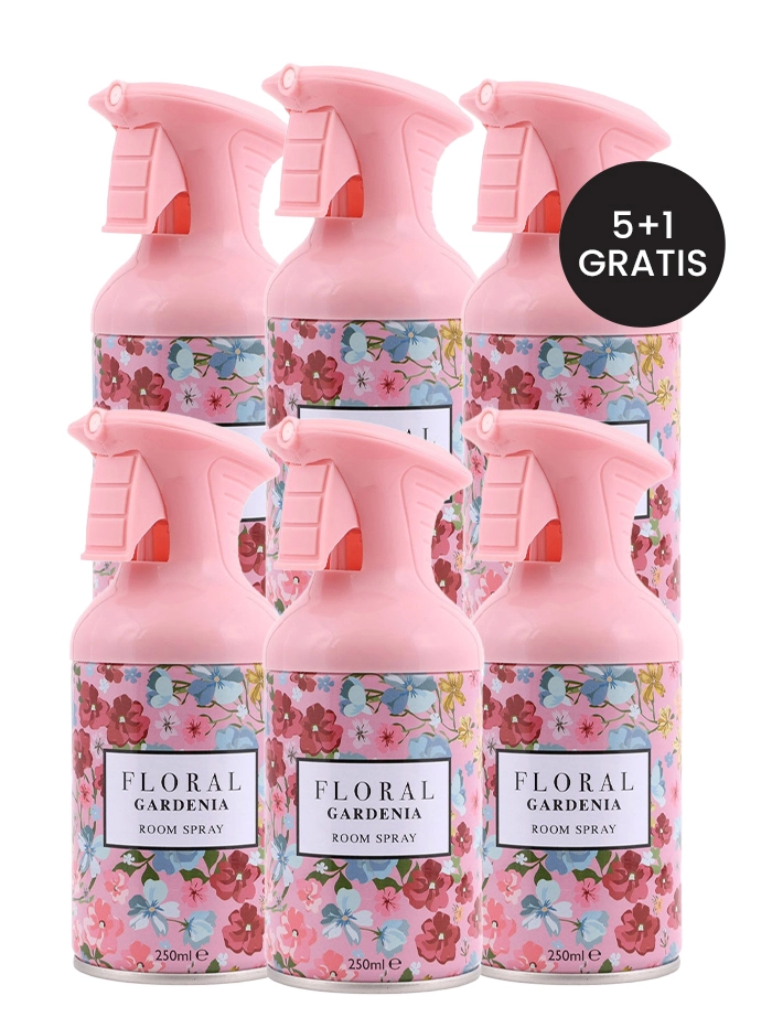 PROMO 5+1 GRATIS Floral Spray odorizant camera 250 ml Gardenia