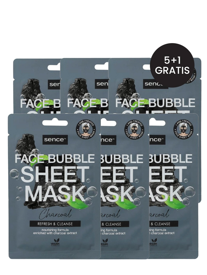 PROMO 5+1 GRATIS Sence Beauty Masca de fata 20 ml Charcoal