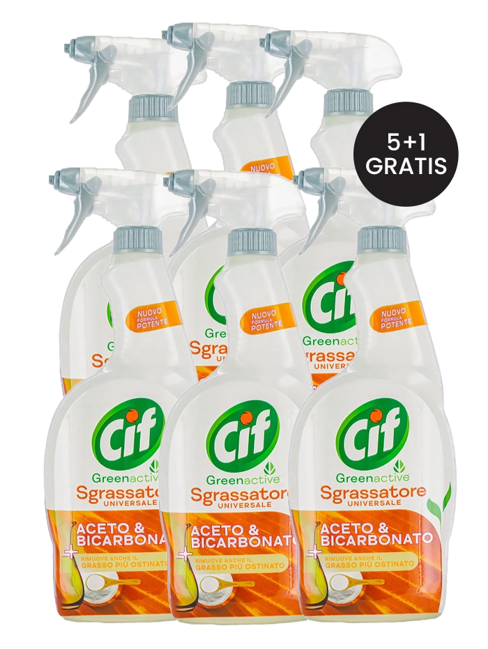 PROMO 5+1 GRATIS Cif Degresant cu pompa 650 ml Aceto&Bicarbonato