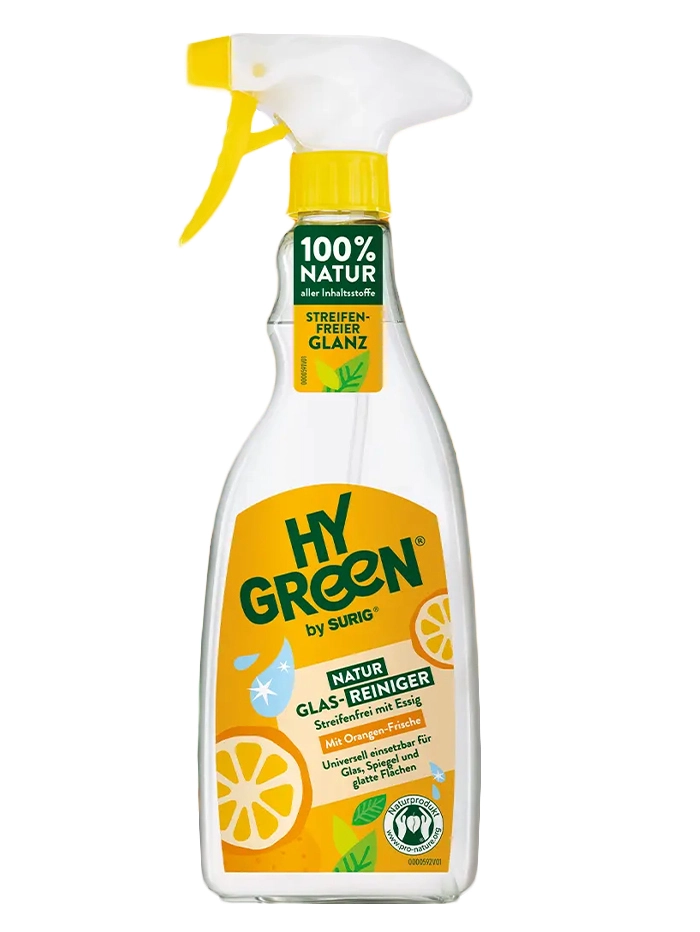 Surig Hy Green Sol. curatat geamuri cu otet 500 ml Orangen-Frische