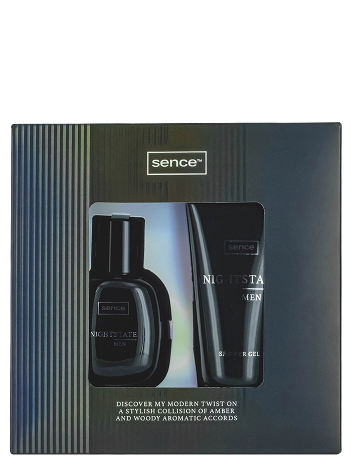 Sence Collection Caseta barbati:Parfum+Gel de dus 90+100 ml Nightstate