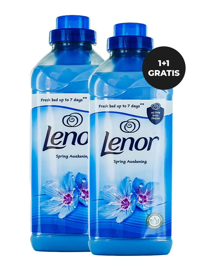 PROMO Lenor Balsam de rufe 990 ml 39 spalari Spring Awakening 1+1 GRATIS