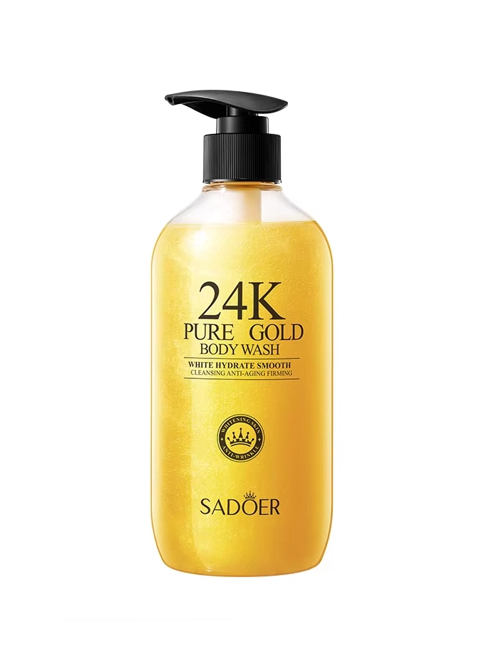Sadoer Gel de dus cu pompa 500 ml 24K Pure Gold