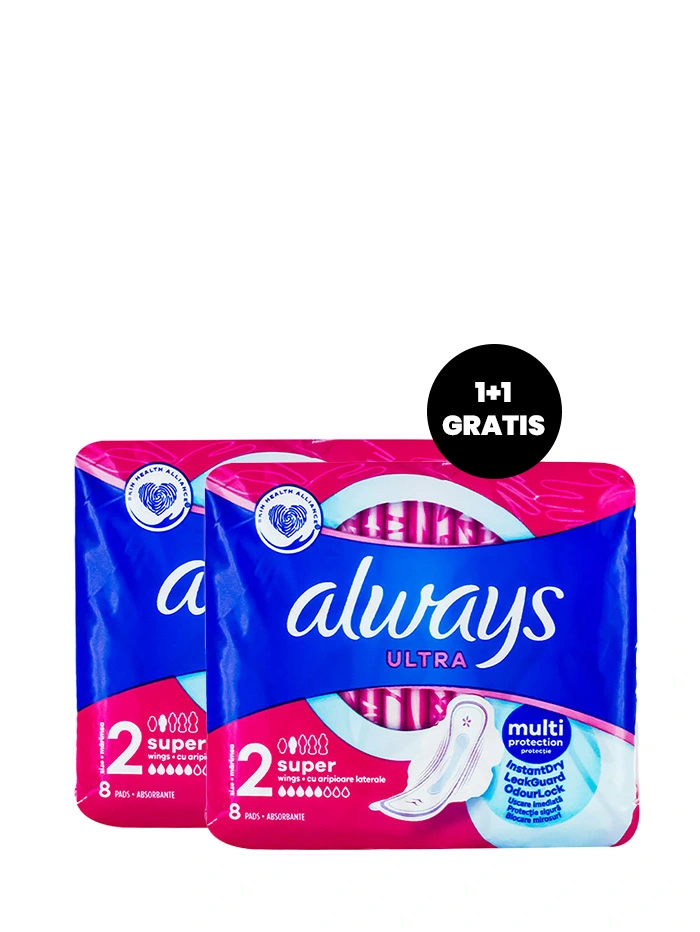 Promo 2 X Always Absorbante 8 buc Ultra Super Size 2