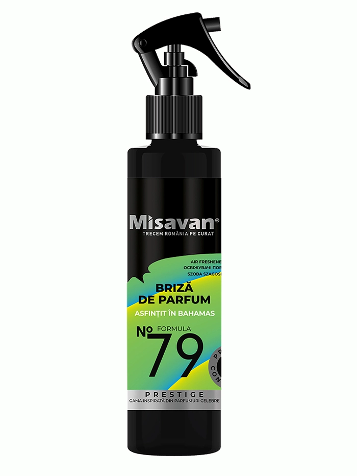 Misavan Spray odorizant camera 200 ml No.79 Asfintit in Bahamas (Briza de parfum)