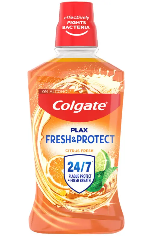 Colgate Apa de gura 500 ml Plax Fresh&Protect Citrus Fresh