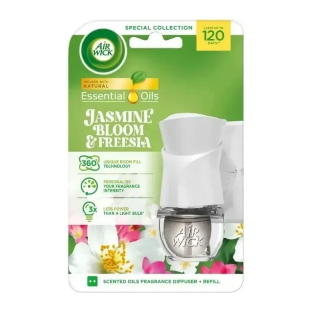 Airwick Aparat Odorizant priza+rezerva 19 ml Jasmine Bloom&Freesia