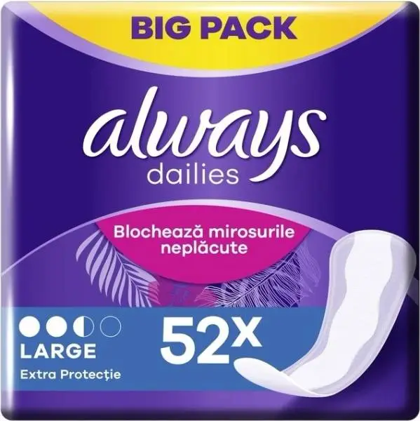 Always Absorbante subtiri zilnice 52 buc Daily Protect Long