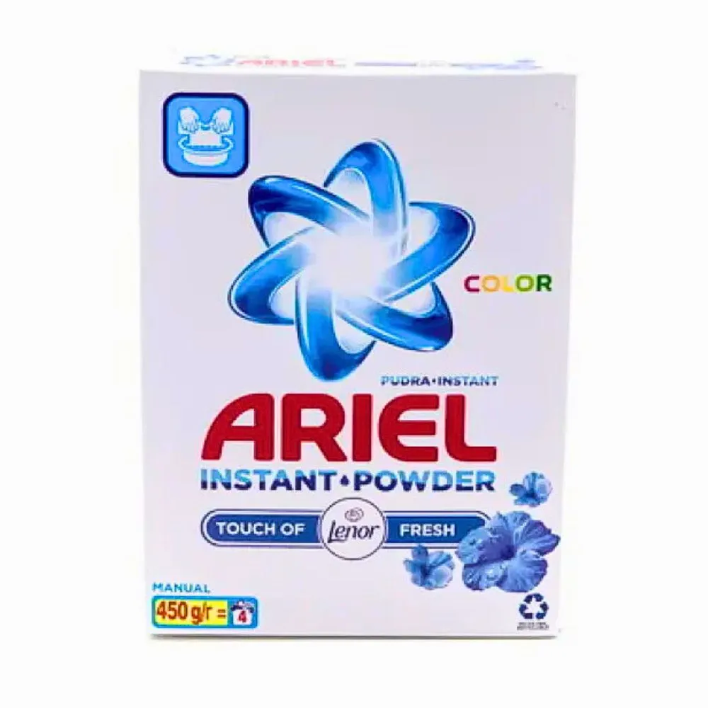 Ariel Detergent manual in cutie 450 g Touch of Lenor Color